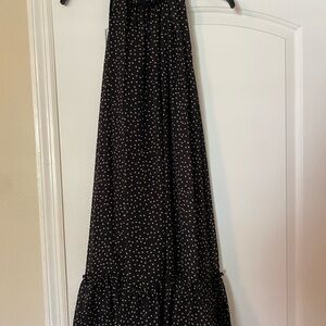 Taylor Black and brown Polka Dot Dress